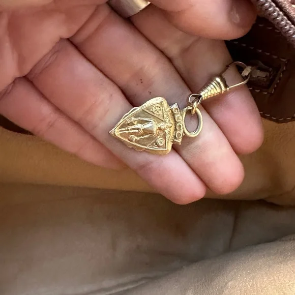 Vintage Gucci Leather Coated Canvas GG Crossbody Bag